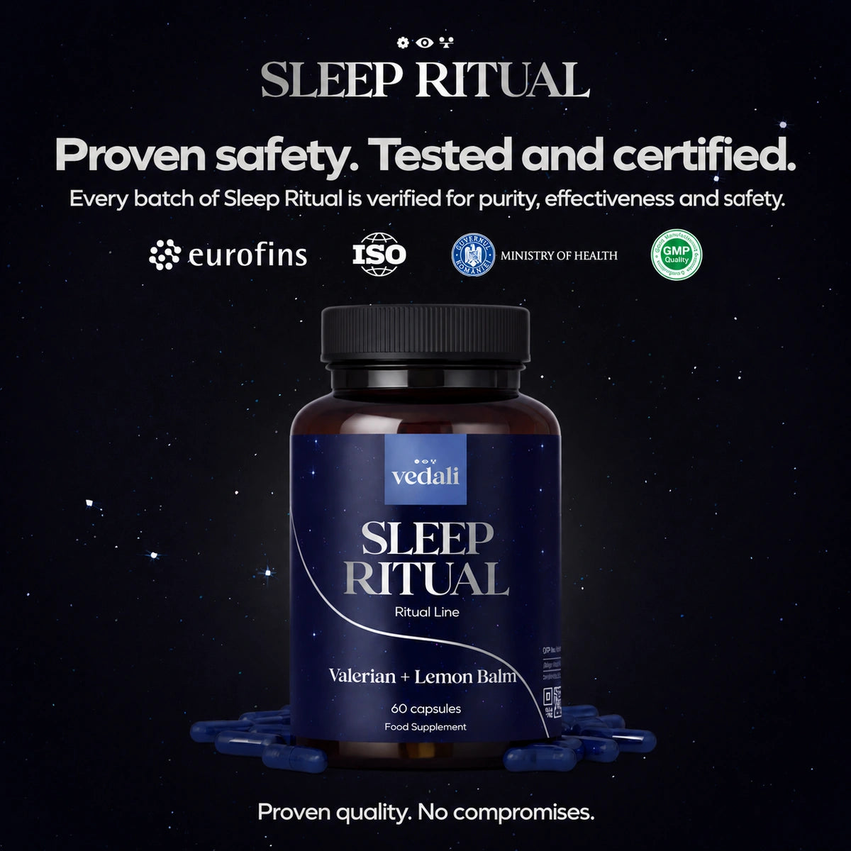 Sleep Ritual — Eurofins tested, ISO, GMP, notified to the Ministry of Health