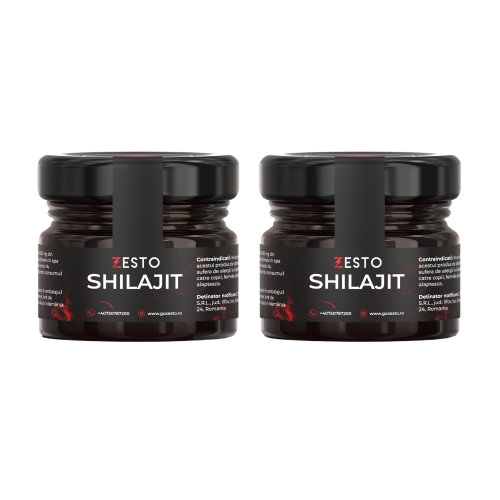 Zesto Shilajit 2 jar pack — 60g pure resin